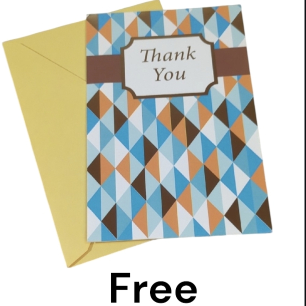 Free With Purchase Thank You Card with Envelope